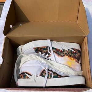 Vans Sk8-Hi Bolt True White with Multicolor Accents